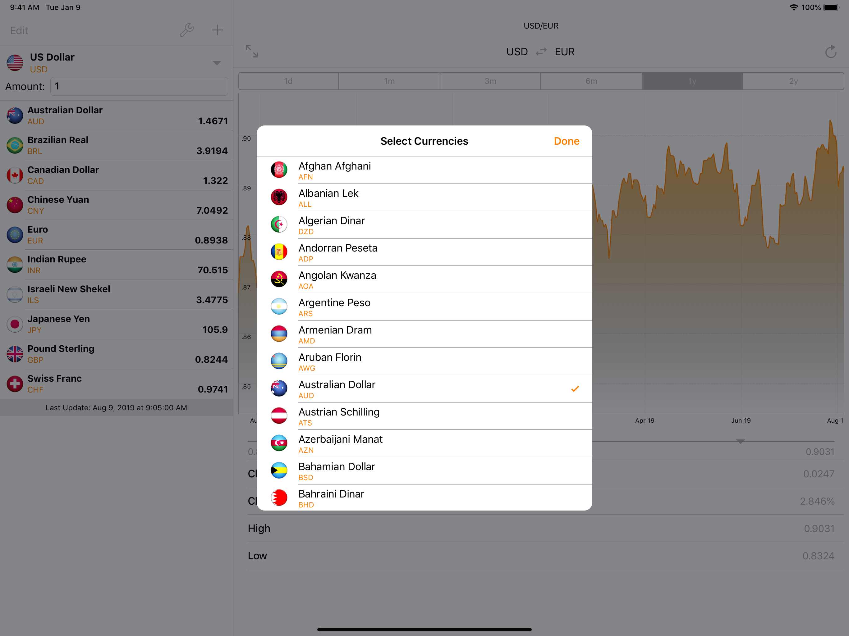 My Currency Converter • screenshot 13