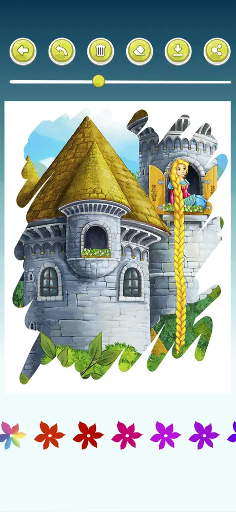 Rapunzel Coloring Book Game