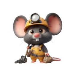 Miner Mouse Stickers