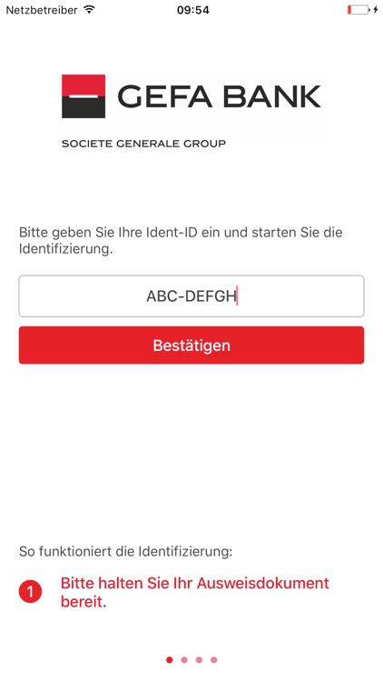 GEFA Videolegitimation online