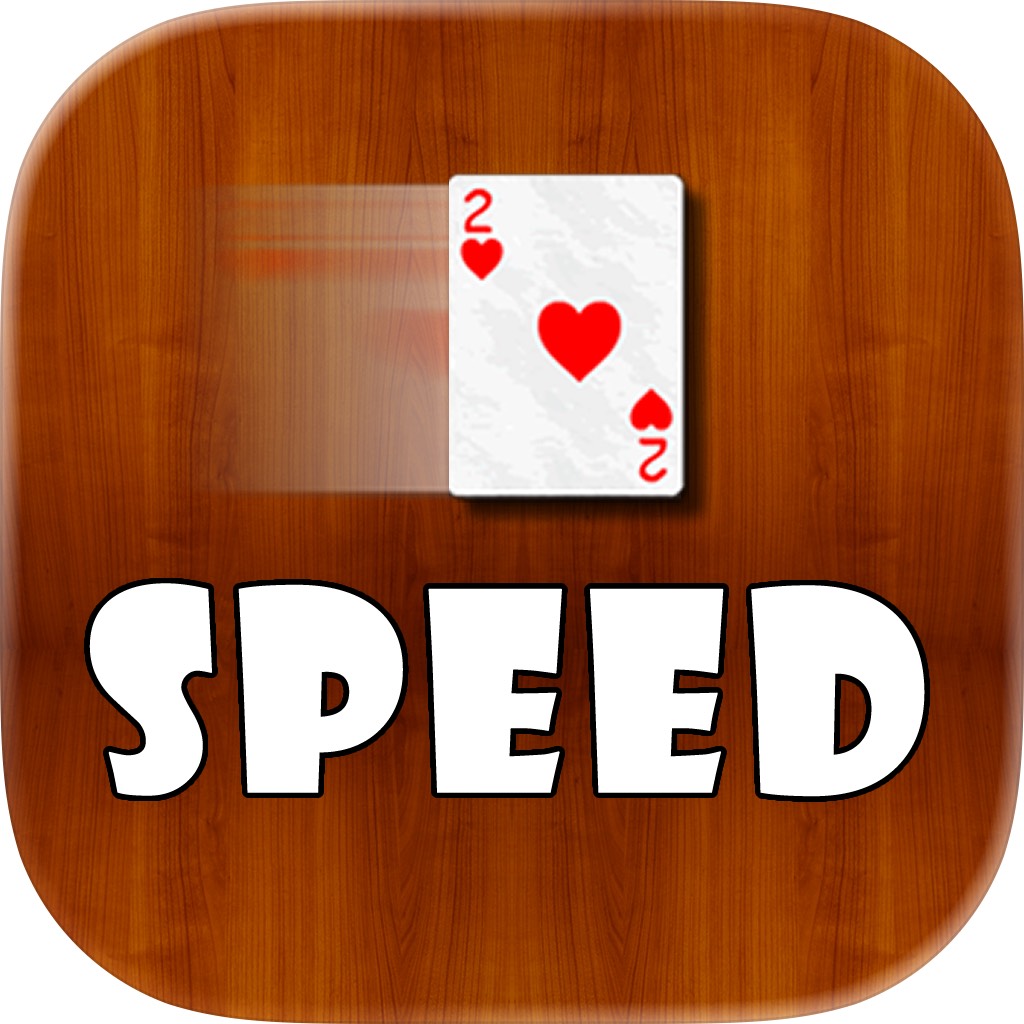 Apple App Store cover for Speed the Card Game Spit Slam