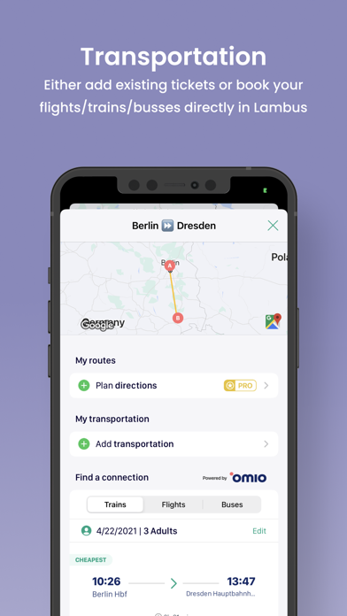 Lambus | Travel Planner iPhone screenshot 8 - Travel app