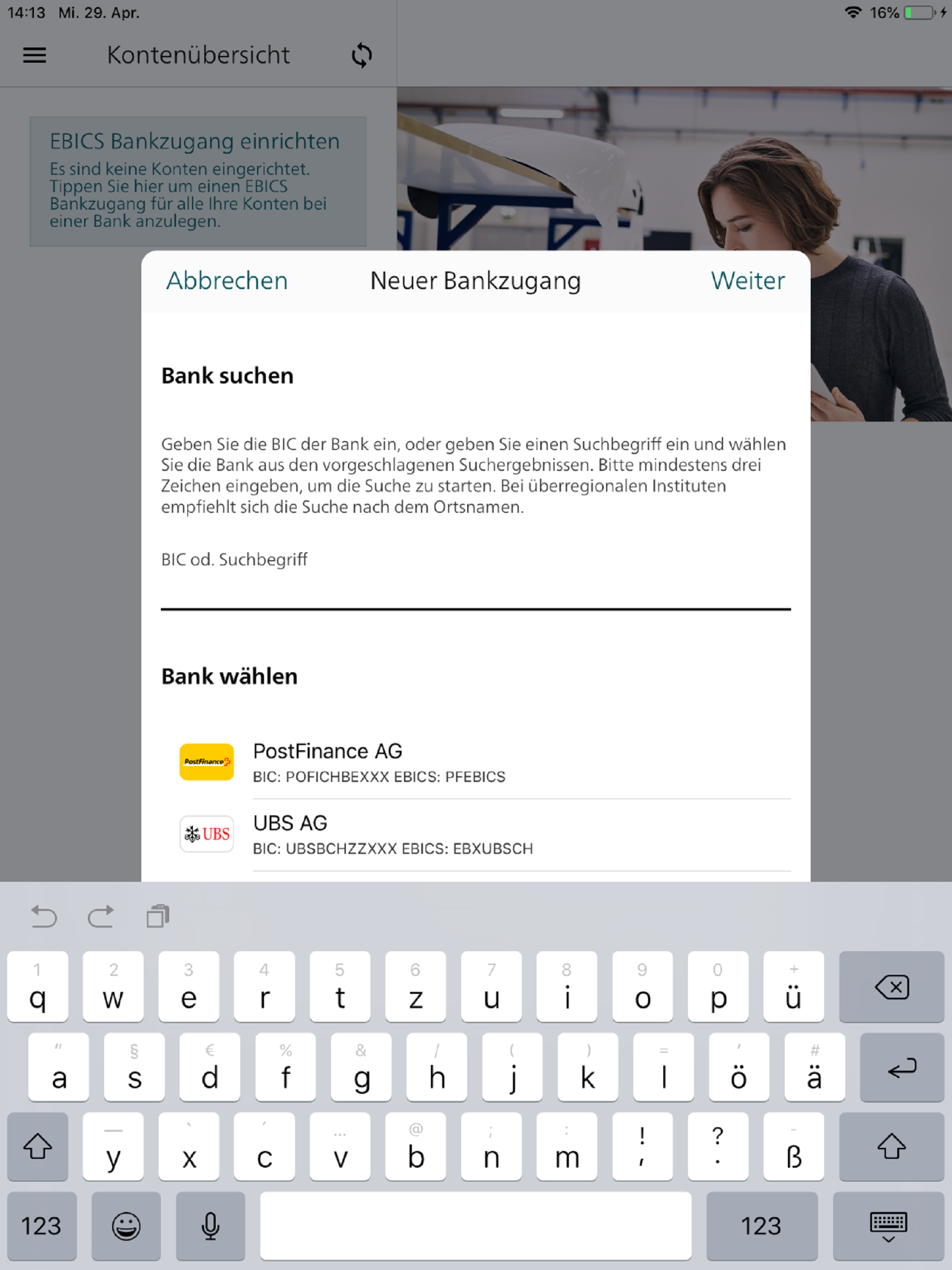 PostFinance EBICS App
