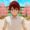 Anime Boy School Life Sim icon