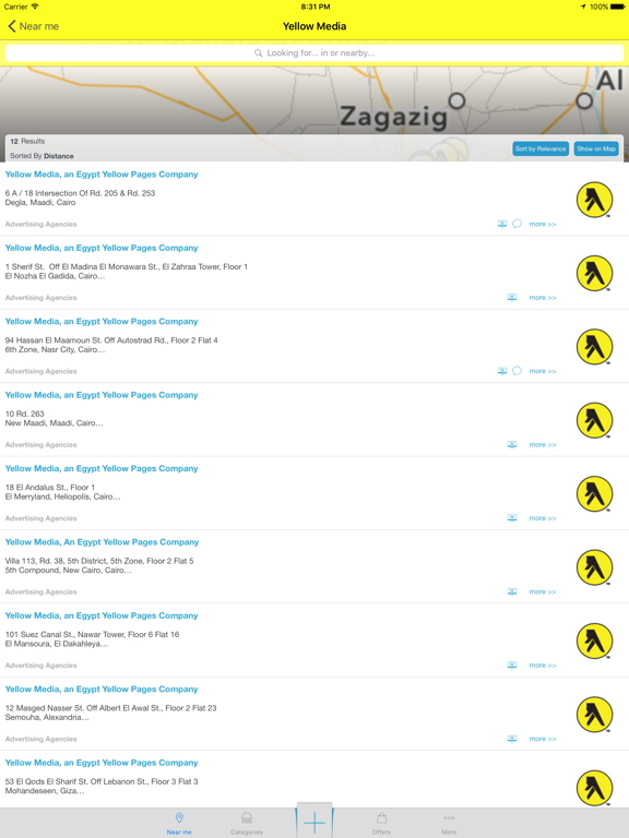 Egypt Yellow Pages iPad screenshot 3 - Utilities app