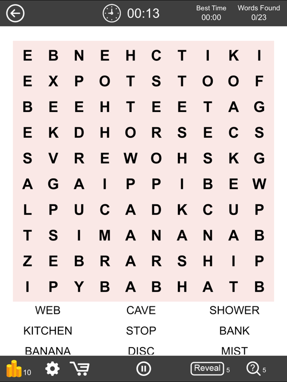 Word Search Finder Puzzle Game iPad screenshot