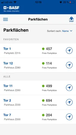 Parking BASF screenshot 1