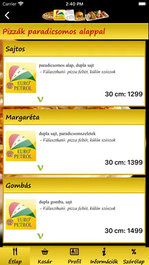 Euro Petrol Étterem screenshot 2