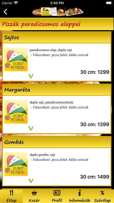 Screenshot #2 pour Euro Petrol Étterem