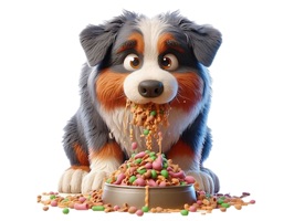 Hungry Australian Shepherd
