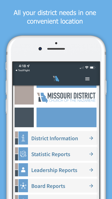 Screenshot 1 of MONaz District App