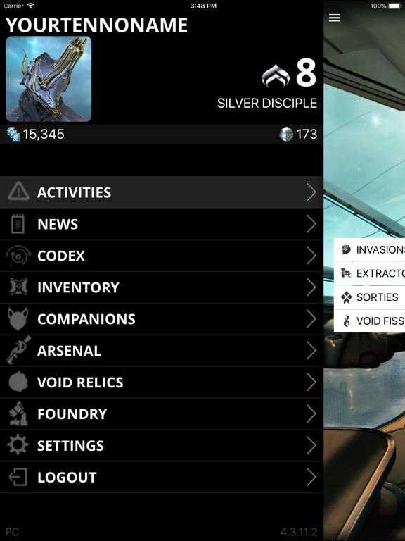 Screenshot #4 pour Warframe Companion