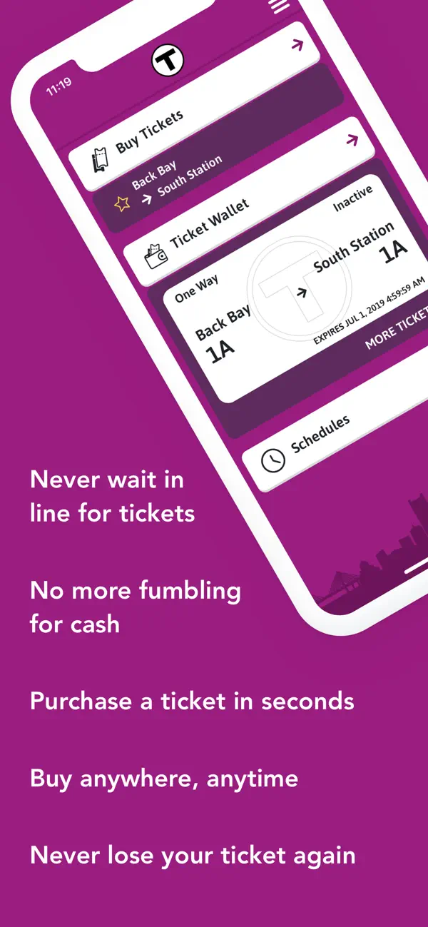 Screenshot #1 pour MBTA mTicket