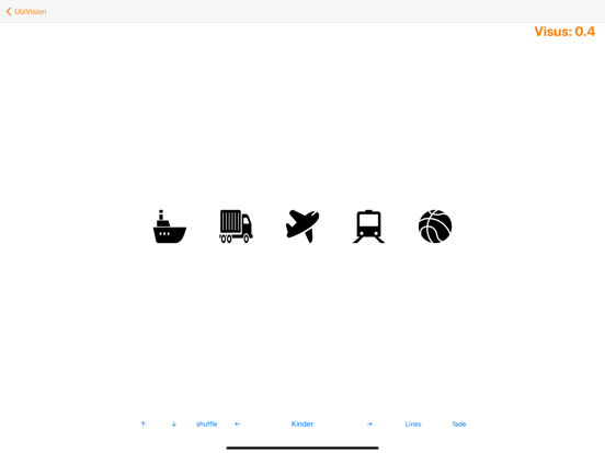 UbiVision Visual Acuity iPad screenshot 6 - Medical app