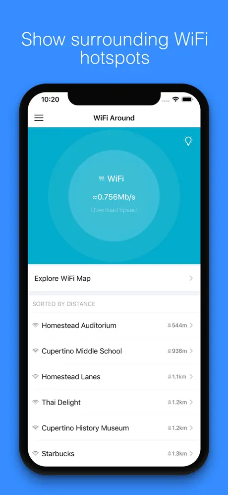 WiFi Around - Nearby Hotspots