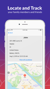 OneLocator: GPS family safety screenshot
