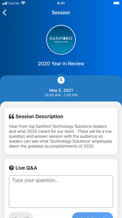 Sanford Events Screenshot