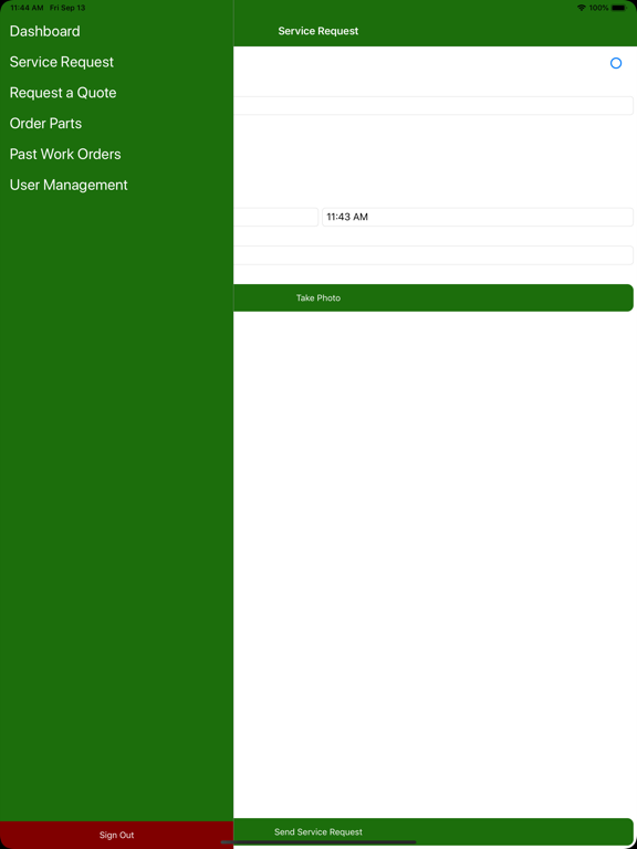 Dover Doors iPad screenshot 1 - Utilities app