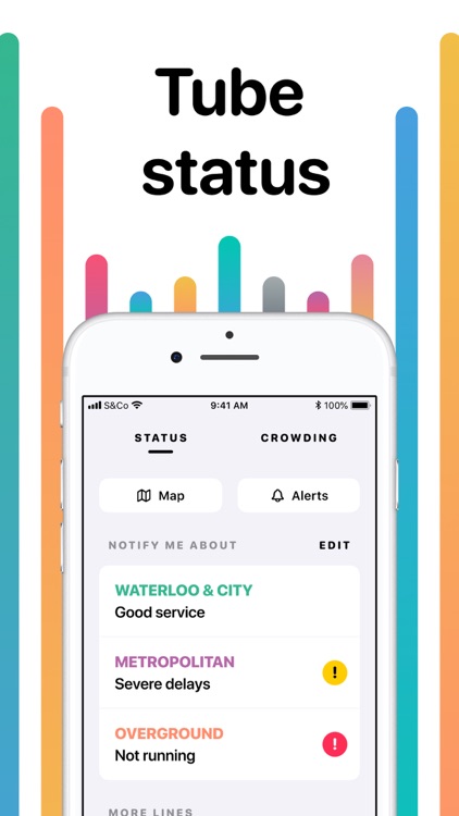 Tube crowding, map & status