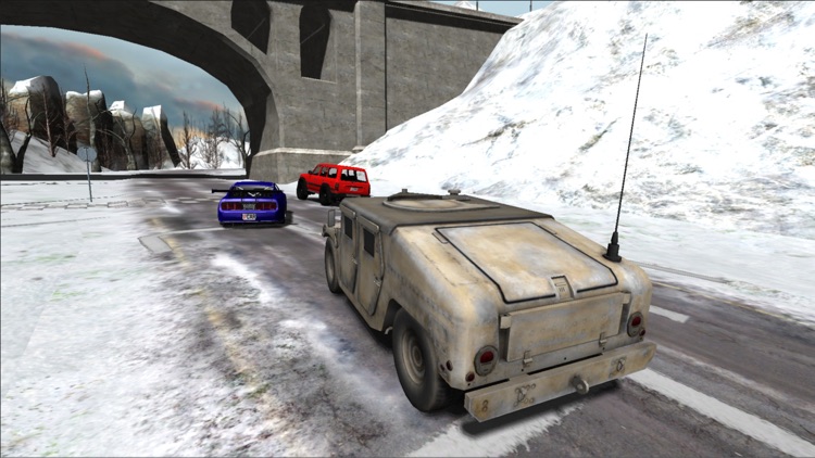 Snow Car Racing screenshot-4