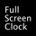 Fullscreen Clock: Flip & Focus