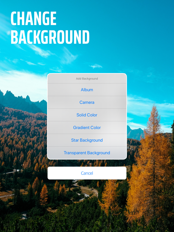 Screenshot #4 pour Background Blur Photo Editor