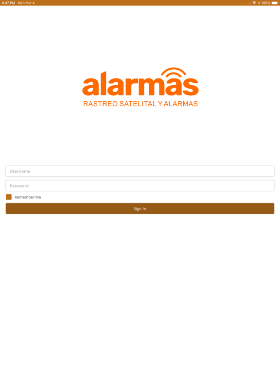 Alarmas Py iPad screenshot 1 - Navigation app