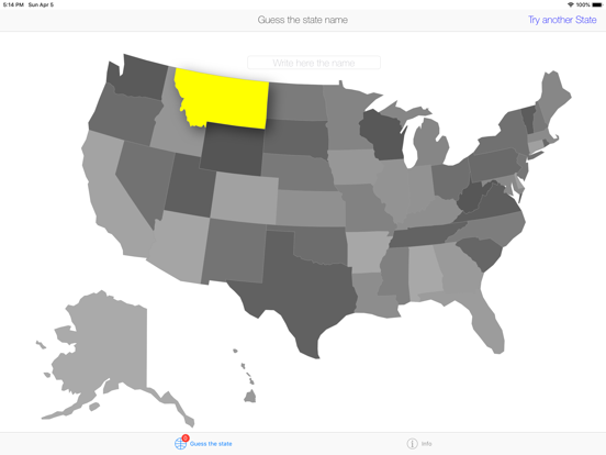 Screenshot #4 pour Guess the US State HD Light