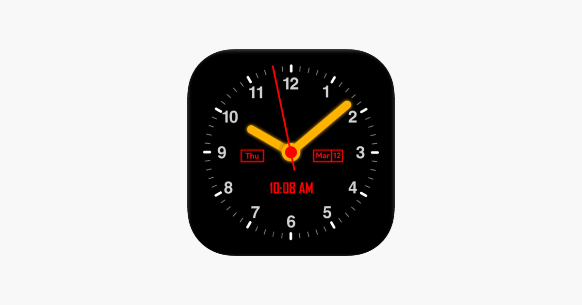 Reloj grande analogico OLEDX en App Store