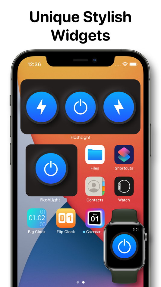 #6. FlashLight -Torch Light Widget (iOS) Przez: Amit Verma