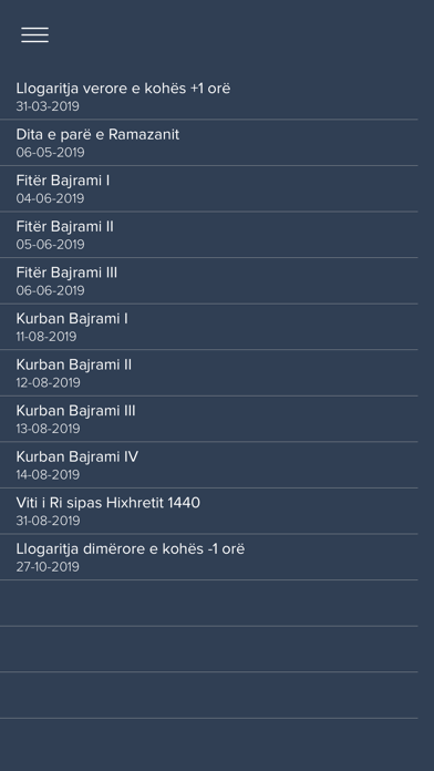 Screenshot #2 pour Takvimi Shqip