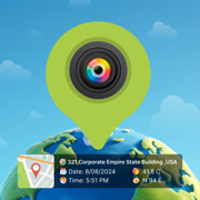 Geotag Map Camera : Timestamp