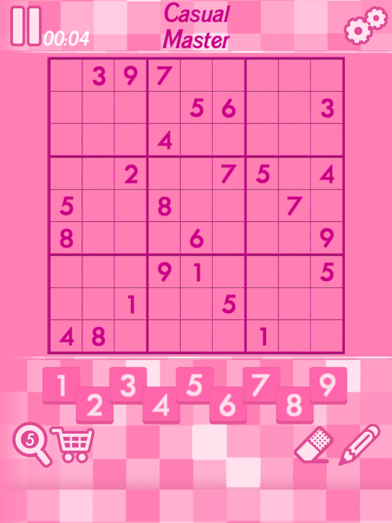 Pink Sudoku official gameplay screenshot 2