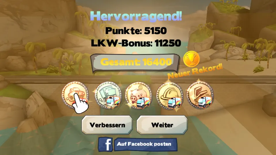 Screenshot von Bridge Constructor Playground! auf dem iPhone 5