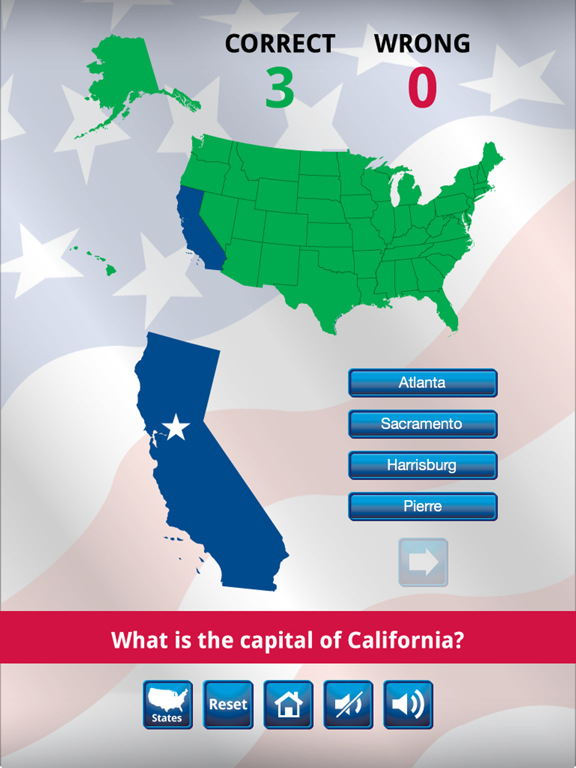 Screenshot #6 pour Best US States & Capitals Quiz