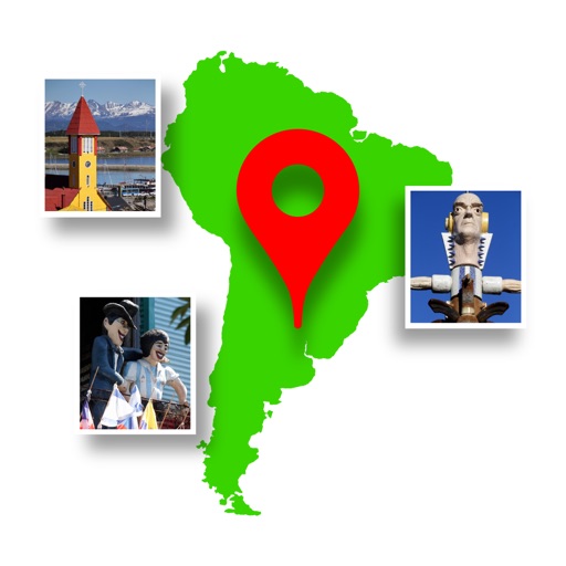 South America Photo Map