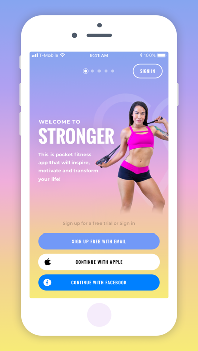 Stronger: Women’s Fitness App Screenshot