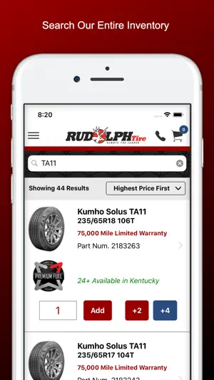 Rudolph Tire screenshot 1
