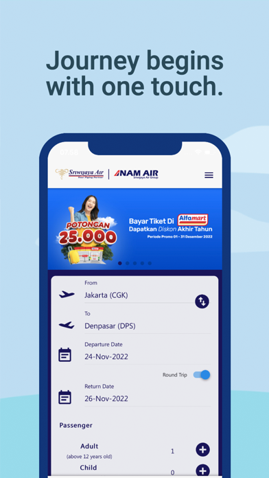 Sriwijaya Air Mobile Screenshot