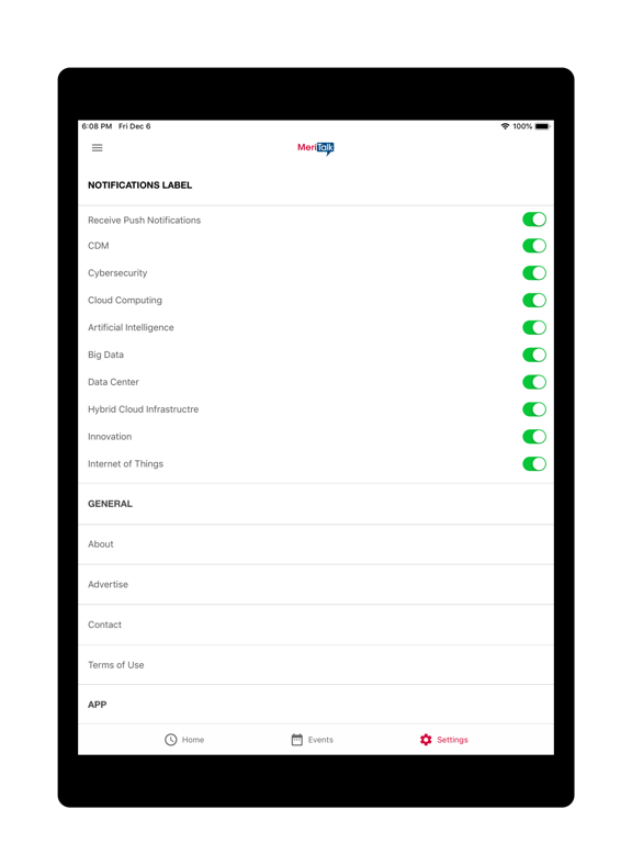 MeriTalk iPad screenshot 4 - News app