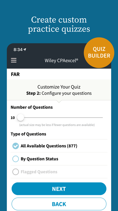 Wiley Exam Learning Screenshot