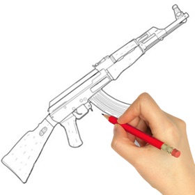How to draw Weapons by Steps