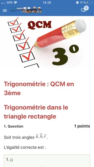 Mathovore - QCM de Maths screenshot 3
