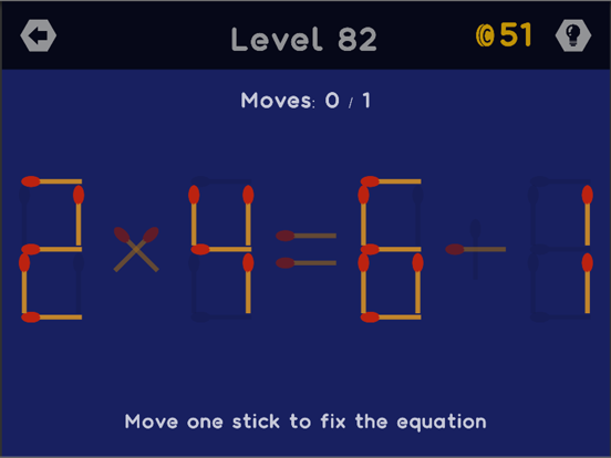 Math Sticks - Puzzle Game iPad screenshot