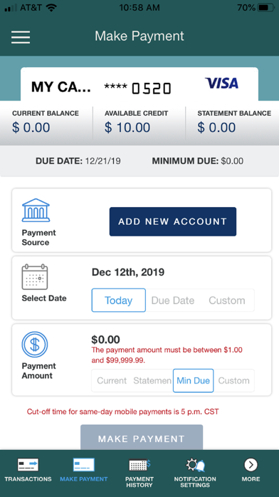 Gather VISA Screenshot