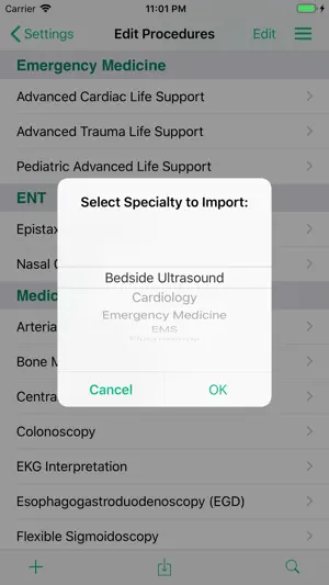 Procedure Log screenshot 4