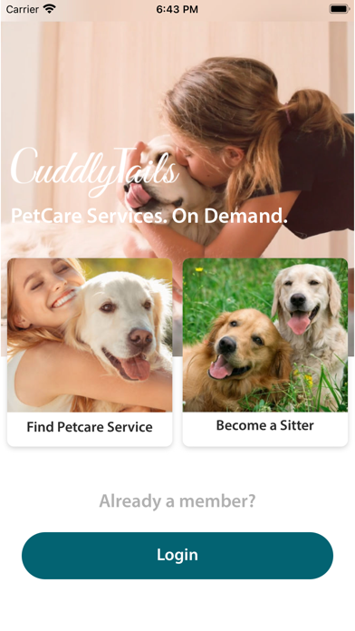 Cuddlytails-24/7 Vet & Sitting Screenshot
