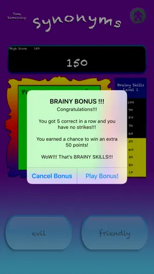Brainy Skills Synonym Antonym screenshot 4
