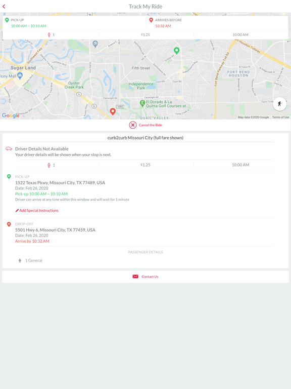Houston METRO On Demand iPad screenshot 5 - Travel app