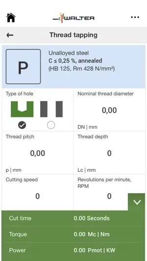 Walter Machining Calculator screenshot 4